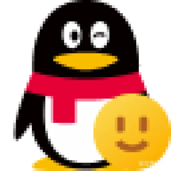 材质纹理 卡通企鹅与笑脸