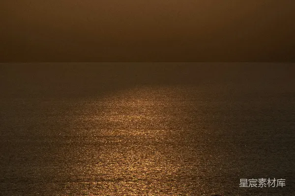 高清摄影 夕阳下的海面