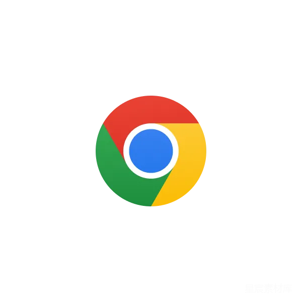 材质纹理 简洁风格的Google Chrome浏览器图标