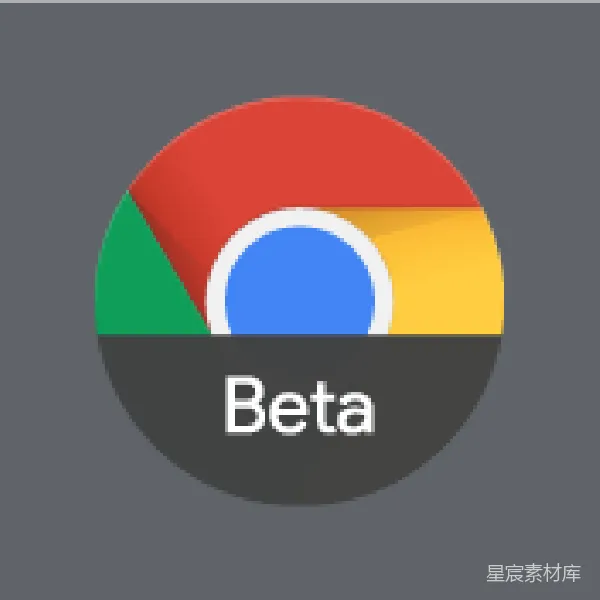 材质纹理 Google Chrome Beta版图标