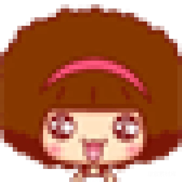 材质纹理 可爱卡通角色插画
