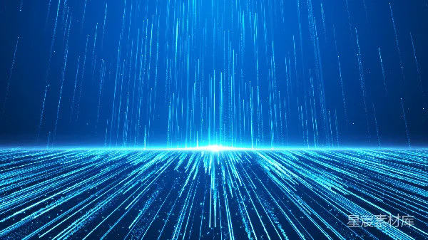 高清摄影 蓝光粒子流动态背景