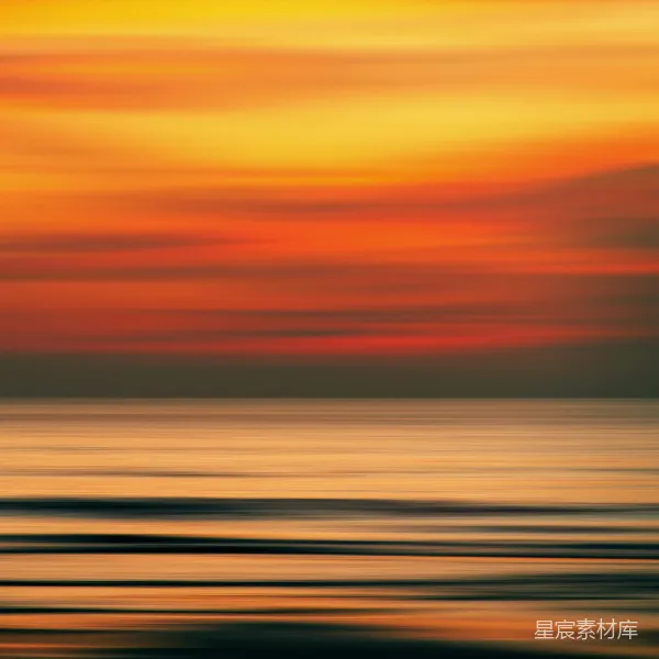 高清摄影 日落海景抽象艺术
