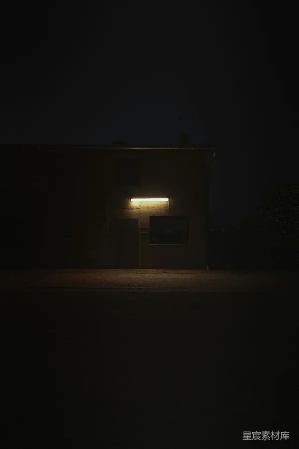 高清摄影 夜色中的建筑角落