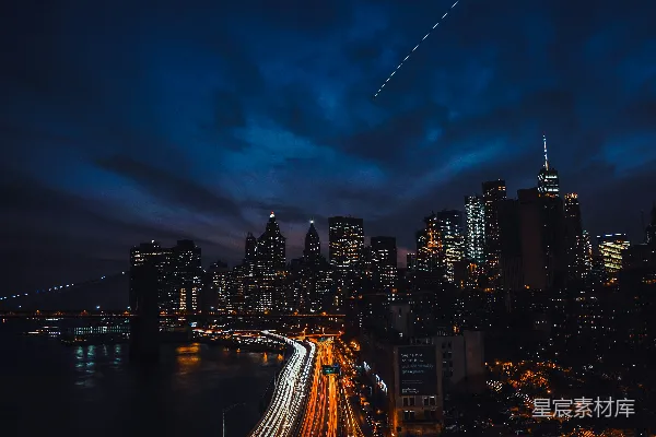 高清摄影 夜幕下的都市景观