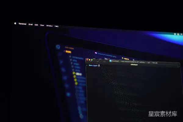 高清摄影 程序员的夜晚：终端界面