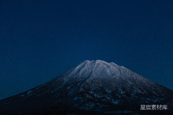 高清摄影 夜幕下的富士山