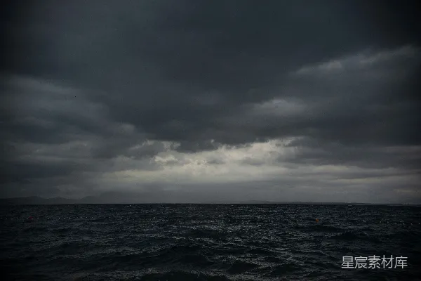 高清摄影 风雨欲来前的海景
