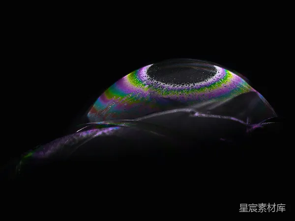 高清摄影 泡泡的彩虹色