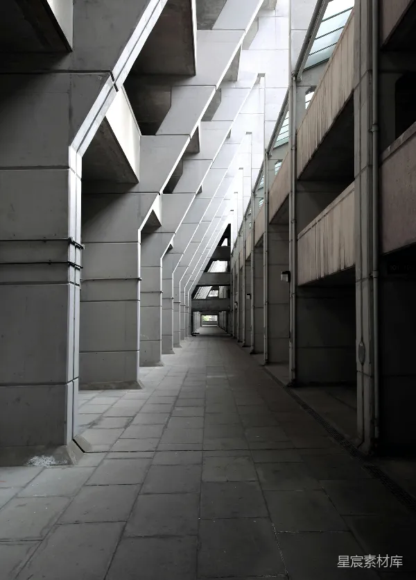 高清摄影 现代建筑廊道