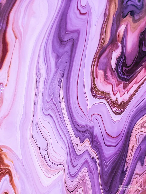 高清摄影 梦幻流动的紫色调抽象艺术