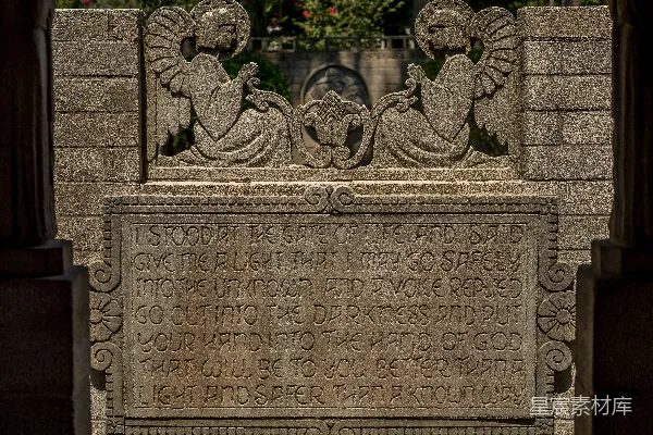 高清摄影 石雕上的祈祷与启示