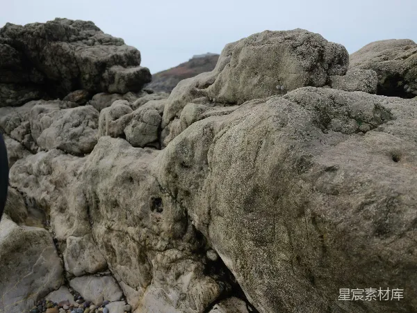 高清摄影 海岸岩石纹理