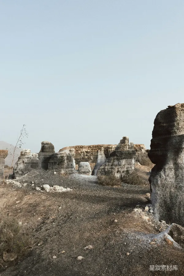 高清摄影 荒凉的岩石地貌