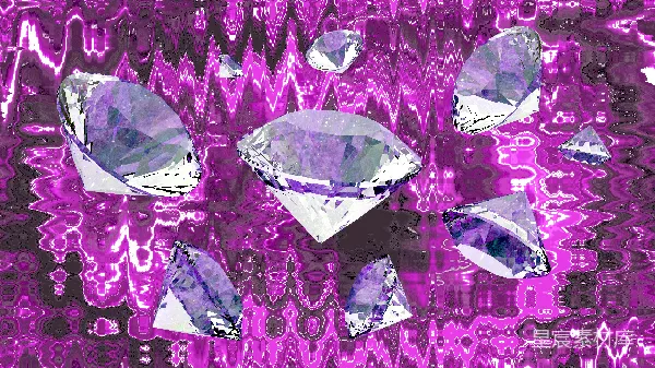 高清摄影 梦幻紫钻：奢华与神秘的碰撞