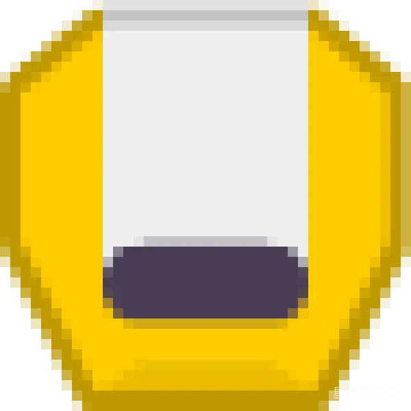 元素素材 黄色背景下的紫色矩形