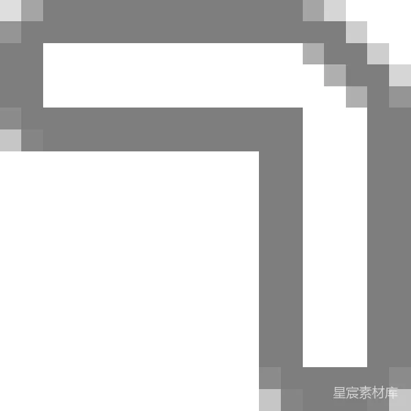 元素素材 模糊的黑白文件夹图标