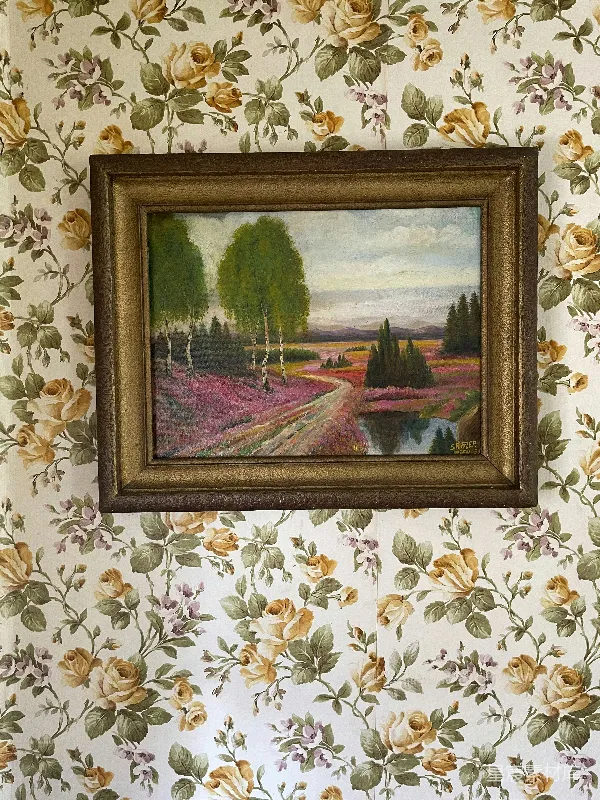 高清摄影 复古风景画与花卉壁纸
