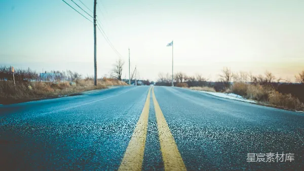 高清摄影 乡间道路的宁静