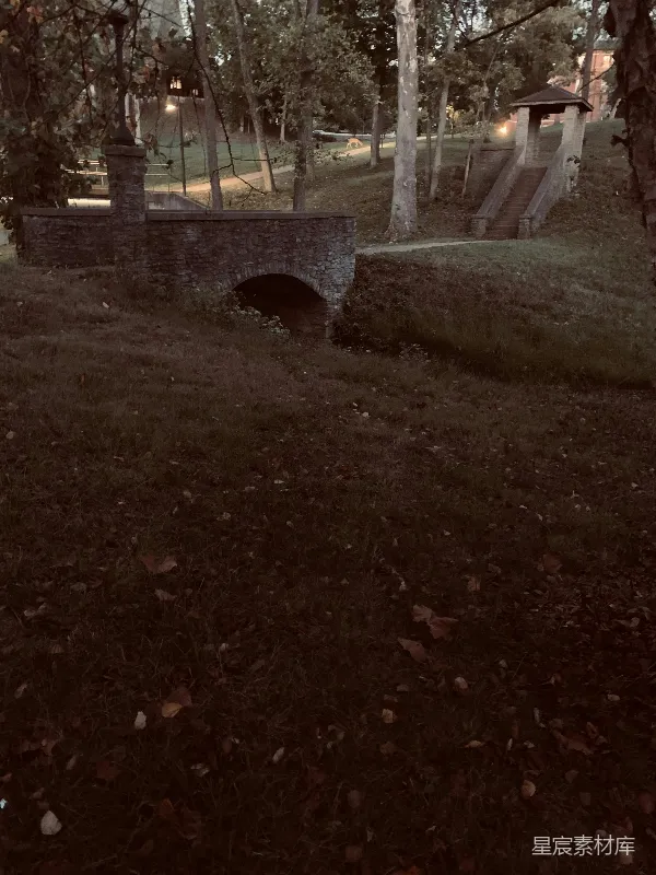 高清摄影 黄昏下的石桥