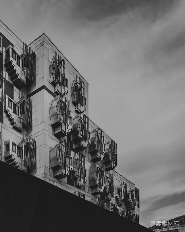 高清摄影 工业风建筑的黑白美学