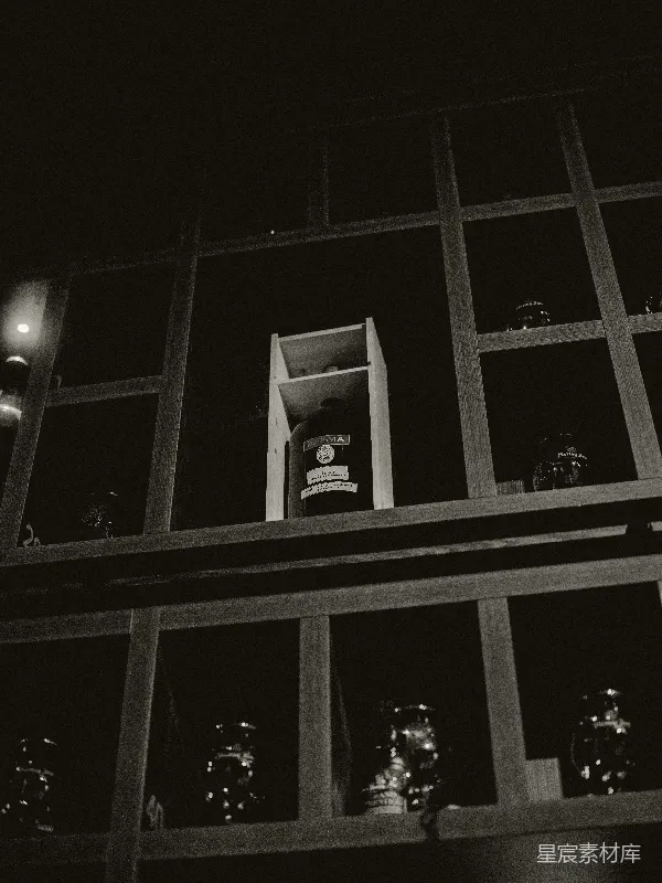 高清摄影 酒柜中的夜晚
