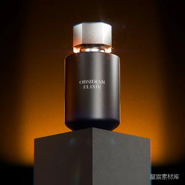 高清摄影 Obsidian Elixir 香水瓶