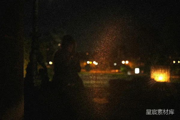 高清摄影 雨夜的街景