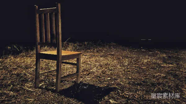 高清摄影 孤椅夜景