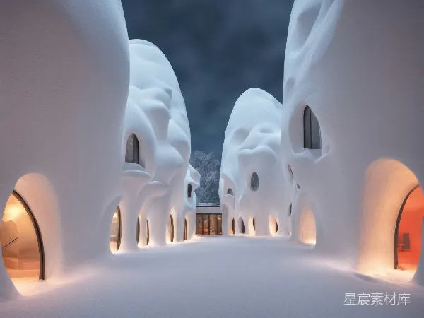 高清摄影 奇幻雪域建筑