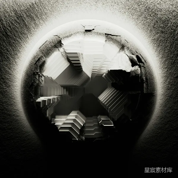 高清摄影 破洞中的几何世界