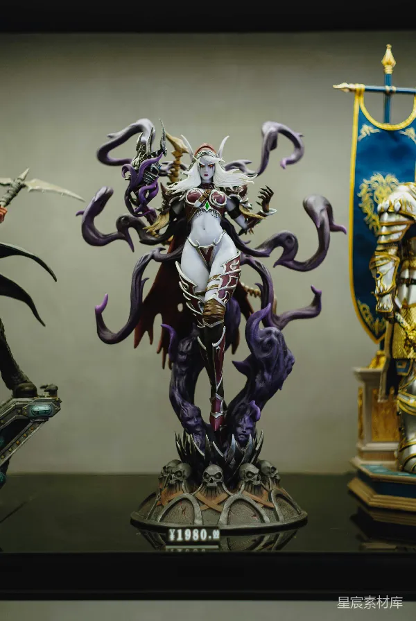 高清摄影 黑暗精灵雕像展示