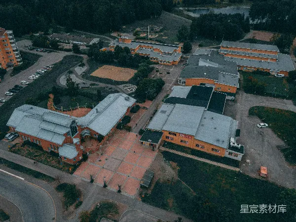 高清摄影 社区中心鸟瞰图