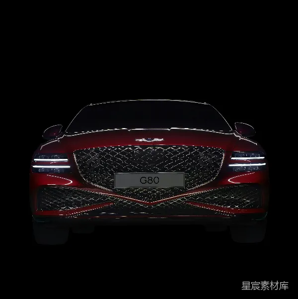 高清摄影 现代G80豪华轿车前视图