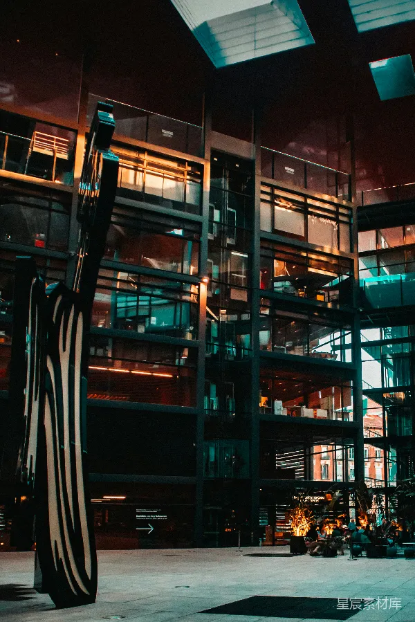 高清摄影 夜晚的建筑与雕塑
