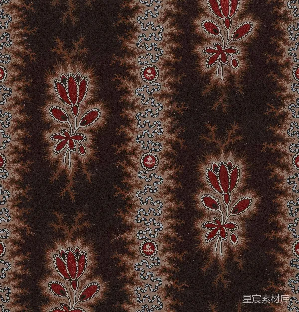 高清摄影 复古花卉图案布料
