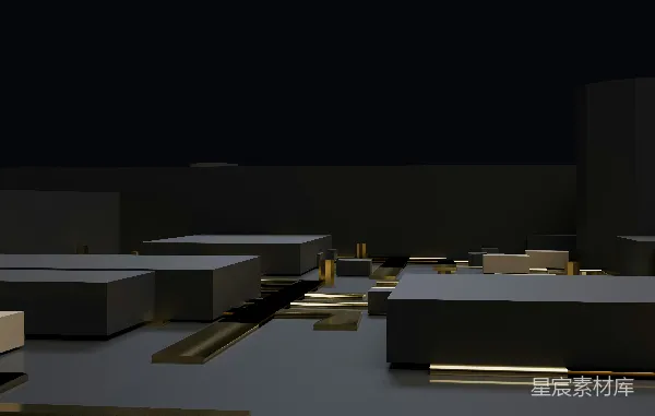 高清摄影 现代风格几何建筑模型
