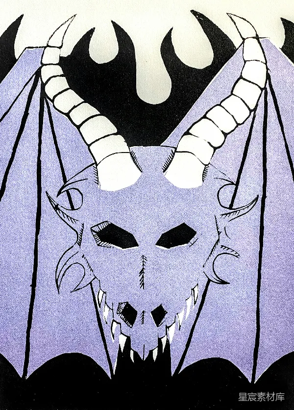 高清摄影 恶魔角的神秘生物