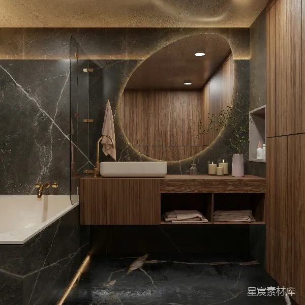 高清摄影 现代奢华浴室设计