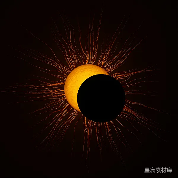 高清摄影 神秘的光束与黑暗的交汇