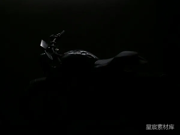 高清摄影 黑暗中的摩托