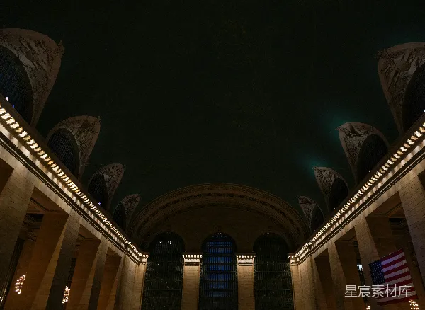 高清摄影 纽约中央车站夜景