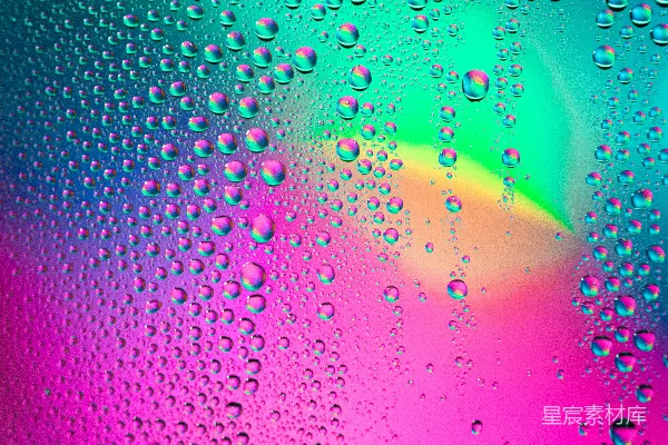 高清摄影 彩虹色水滴艺术