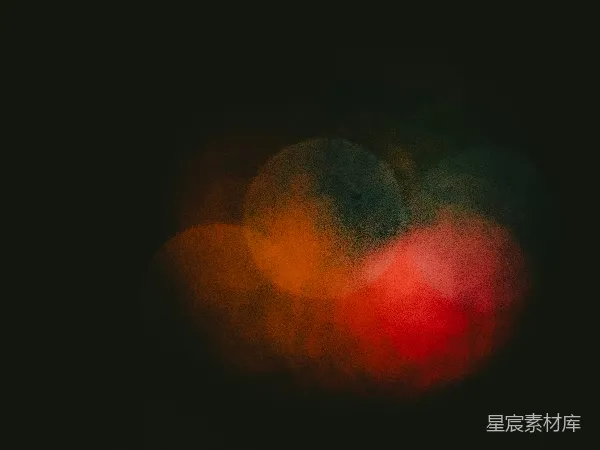 高清摄影 夜色中的彩色光斑