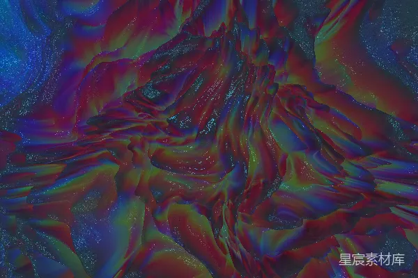 高清摄影 流光溢彩的抽象波浪