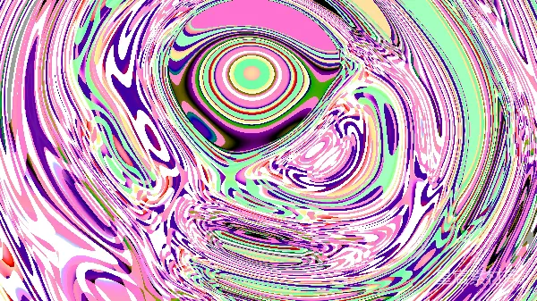 高清摄影 彩色漩涡抽象艺术