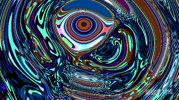 高清摄影 色彩漩涡：迷幻视觉盛宴