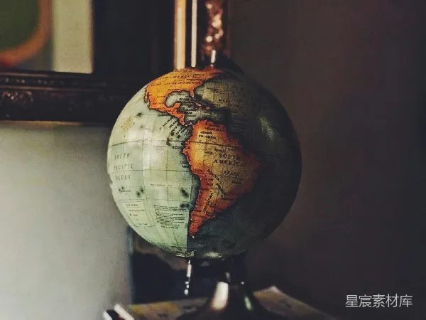 高清摄影 复古地球仪特写