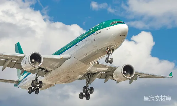 高清摄影 爱尔兰航空A330-200客机降落