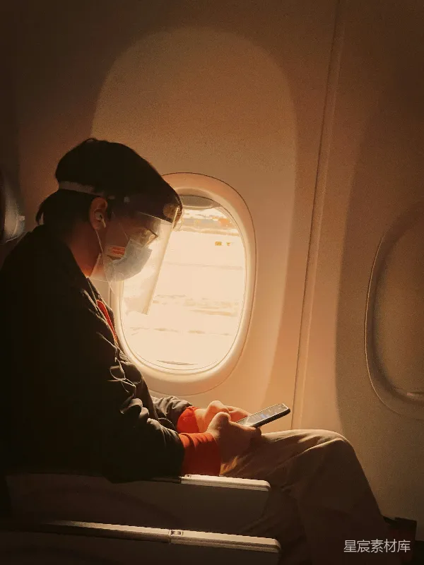 高清摄影 飞机上的旅途中